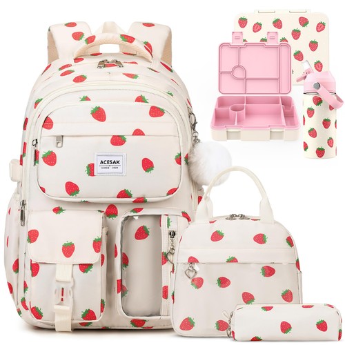 Girls backpack for school set - girls,