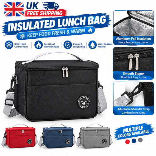 Large insulated lunch bag - insulated,