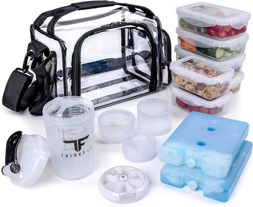 Elegant clear lunch bag with - with, 6