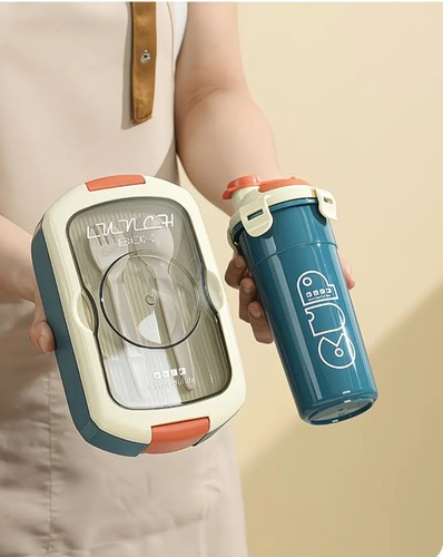 Lunch box and - box, bottle