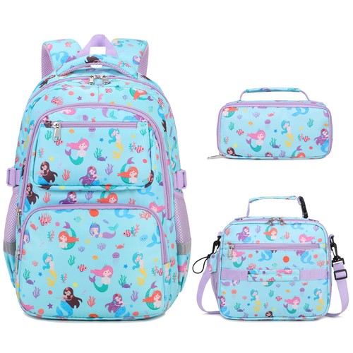 Kids backpack mermaid 3pcs - backpack,