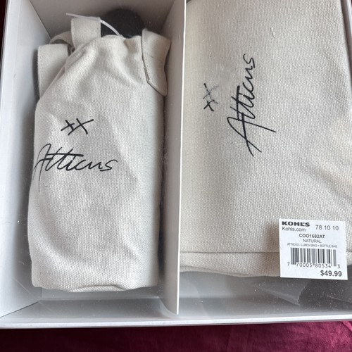 Atticus natural lunch bag - natural, &