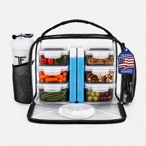 Clear lunch bag - lunch, set,