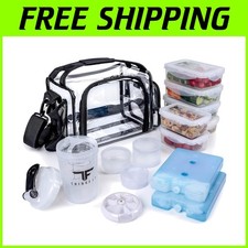 Transparent Lunch Box Set with